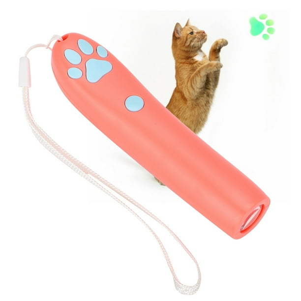 Ymiko Cat Teaser Light Interactive Cat Toys Electric Light Pointer Cat Toy Led Cat Toy Pet Electric Pointer Paw Shaped Cat Toy Kitten Play Interactive