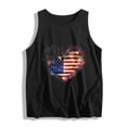 thumbnail image 6 of Lydpxz Womens 4th of July Tank Tops Casual Patriotic American Flag Graphic Tees Loose Fit Sleeveless T Shirts Camisole Athletic Crew Neck Tanks, 6 of 6
