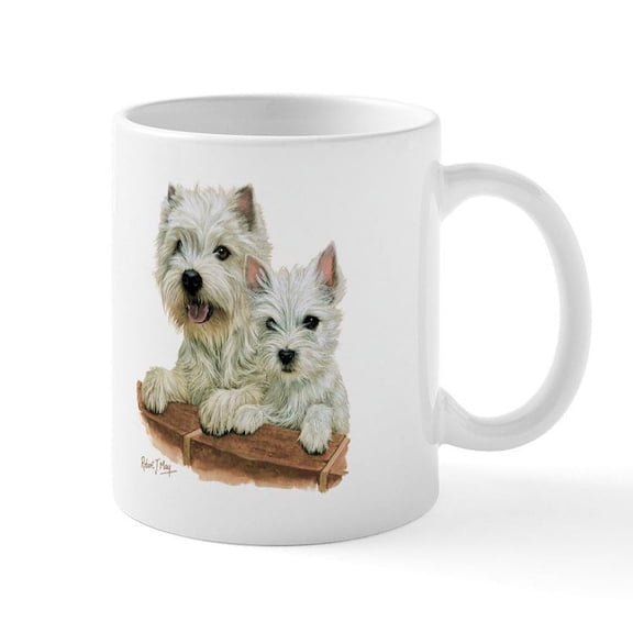 CafePress - West Highland White Terrier Mug - 11 oz Ceramic Mug - Novelty Coffee Tea Cup