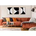 thumbnail image 5 of Kate and Laurel Sylvie Minimal Max Mod Set Framed Canvas Wall Art by The Creative Bunch Studio, 3 Piece 18x24 Gold, Modern Geometric Art Set of 3 Wall Décor, 5 of 6
