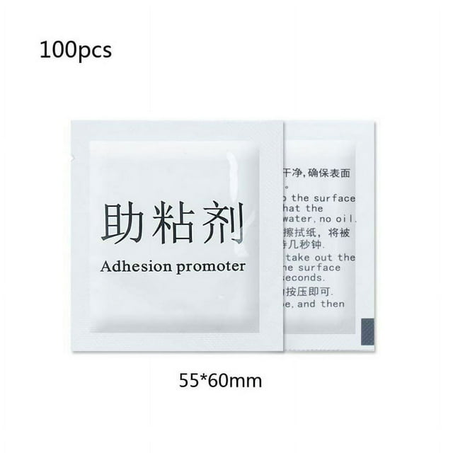 POINTERTECK 100 Pcs Lingettes de Base Promoteur d'Adhésion pour Emballage Vinyle Automobile Renforcement Double Face Application de Joint de Porte