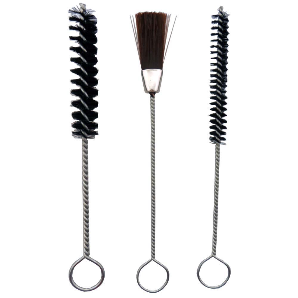 3 Piece Long Pipe Cleaning Brushes Suitable for Spray Gun Equipment