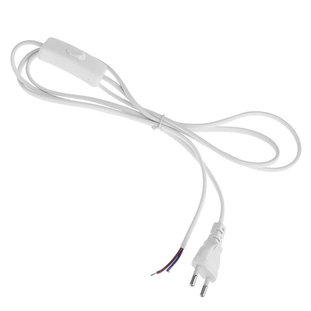 Cable de alimentación de conmutación Cable de línea alámbrica con interruptor para lámparas LED de luz de mesa