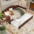 thumbnail image 5 of AFI Nantucket Wood Twin Size Daybed Frame with Twin Trundle Walnut, 5 of 16