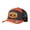 Charcoal & Orange Colorblock, variant on Trucker Hat Bite Me Leather Patch Spliced Adjustable Unisex Cap for Travel Vacation