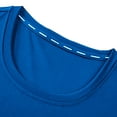 thumbnail image 4 of ZRGHAOYLQ Men Quick Dry Moisture Wicking Mens Gym Shirts Athletic T-Shirts Short Sleeve Solid Color Pullover Work Crew Neck Plus Size Work Tops Big Tall, 4 of 7