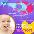 thumbnail image 4 of Cepillo de dientes para bebé Trueocity, cerdas suaves, paquete de 4, multicolor, 4 of 9