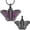 B/Purple, variant on Retro-Style Butterfly Urn Pendant Cremation Jewelry for Ashes Holder Memory Necklace Memorial Jewelry