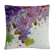 Harvest I' Purple Abstract By Sheila Golden 16 X 16 Decorative Throw Pillow