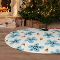 thumbnail image 6 of Yiaed Flower Leaves Print Christmas Tree Skirt , Tree SkirtsTree Mat for Christmas Winter Holiday Indoor Decorations-48", 6 of 7