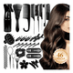 thumbnail image 2 of "Kit 46pz Peine De Masaje De Cepillo Adecuado  para cabello Rizado Belug  negro ", 2 of 5