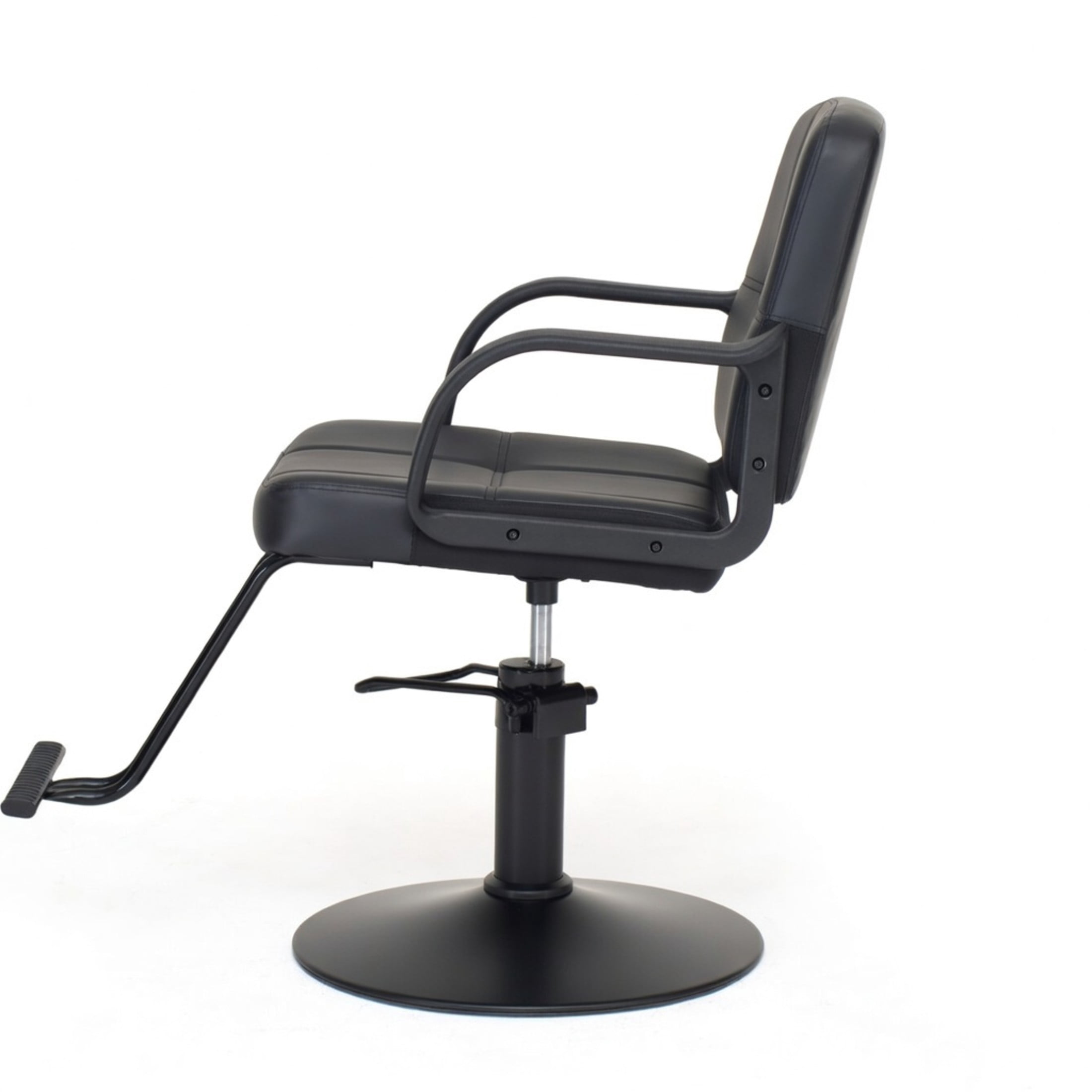 Noble House 360° Swivel Barber Chair, Hydraulic Height Adjustable, PU Upholstery, Black