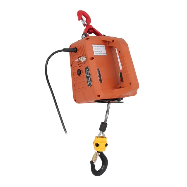 Cabrestante De Polipasto Eléctrico, Capacidad De Carga De 700 Kg Elevación De 7,6 M Cabrestante De Polipasto Eléctrico 3 En 1 Potente Portátil Para Tracción Para Fábrica