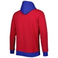 thumbnail image 3 of Men's Mitchell & Ness Red/Royal New York Giants Big & Tall Big Face Pullover Hoodie, 3 of 3