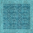 thumbnail image 1 of Ahgly Company Indoor Square Oriental Light Blue Traditional Area Rugs, 6' Square, 1 of 4
