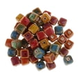 thumbnail image 2 of KLKCMS 50Pcs Mixed Ceramic Beads Loose Porcelain Beads Charms Bracelet DIY Findings , 10mm, 2 of 9