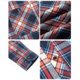 thumbnail image 3 of Youclos Men's Long Sleeve Plaid Flannel Shirts with Pocket Casual Button Down Shirt Regular Fit, 3 of 7