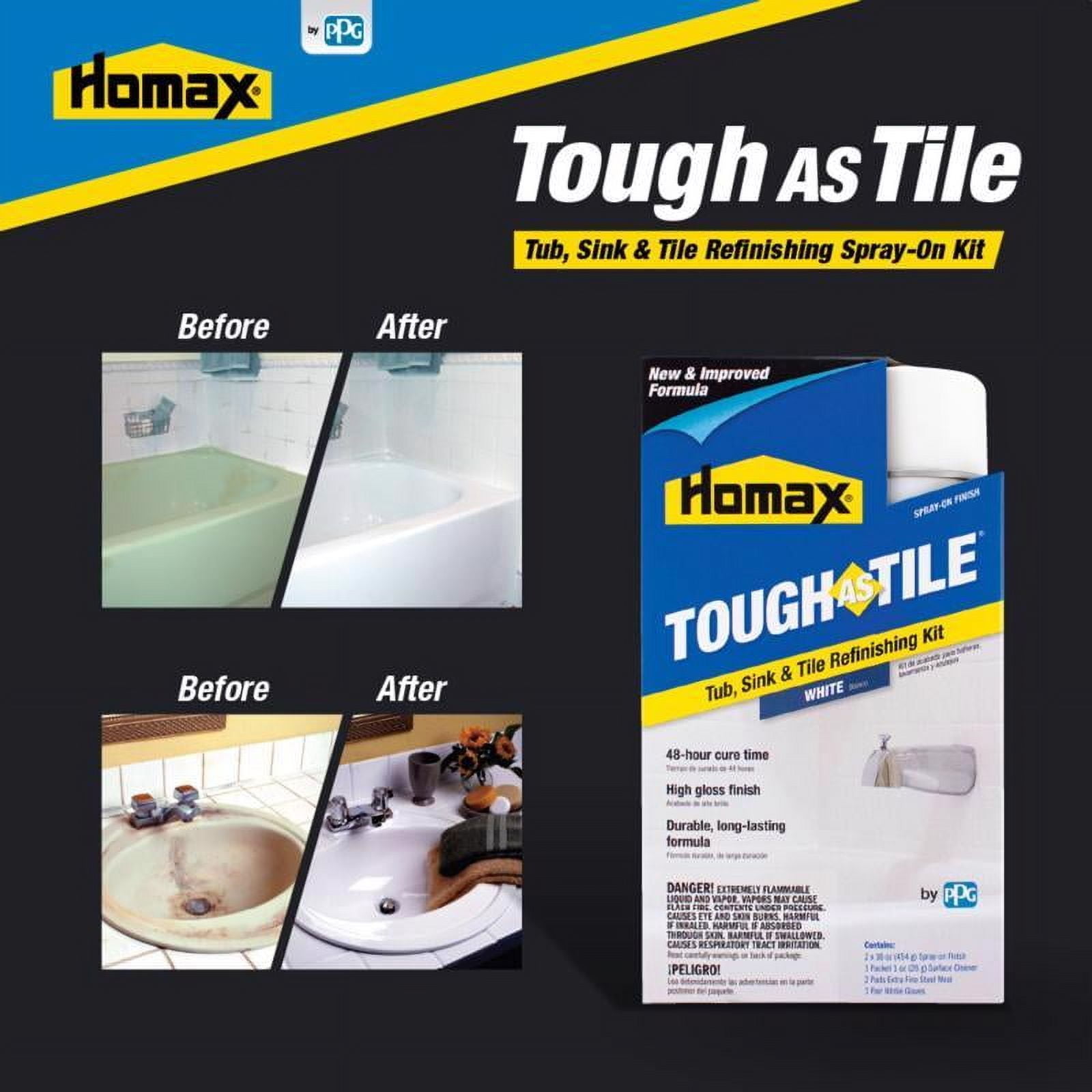 Homax Tough as Tile Epoxy Tub & Tile White Spray Paint 32 oz.