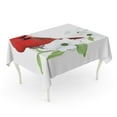 thumbnail image 1 of JSDART Northern Cardinal Perched on Blooming White Dogwood Realistic Representation Tablecloth Table Desk Cover Home Party Decor 52x70 inch, 1 of 1
