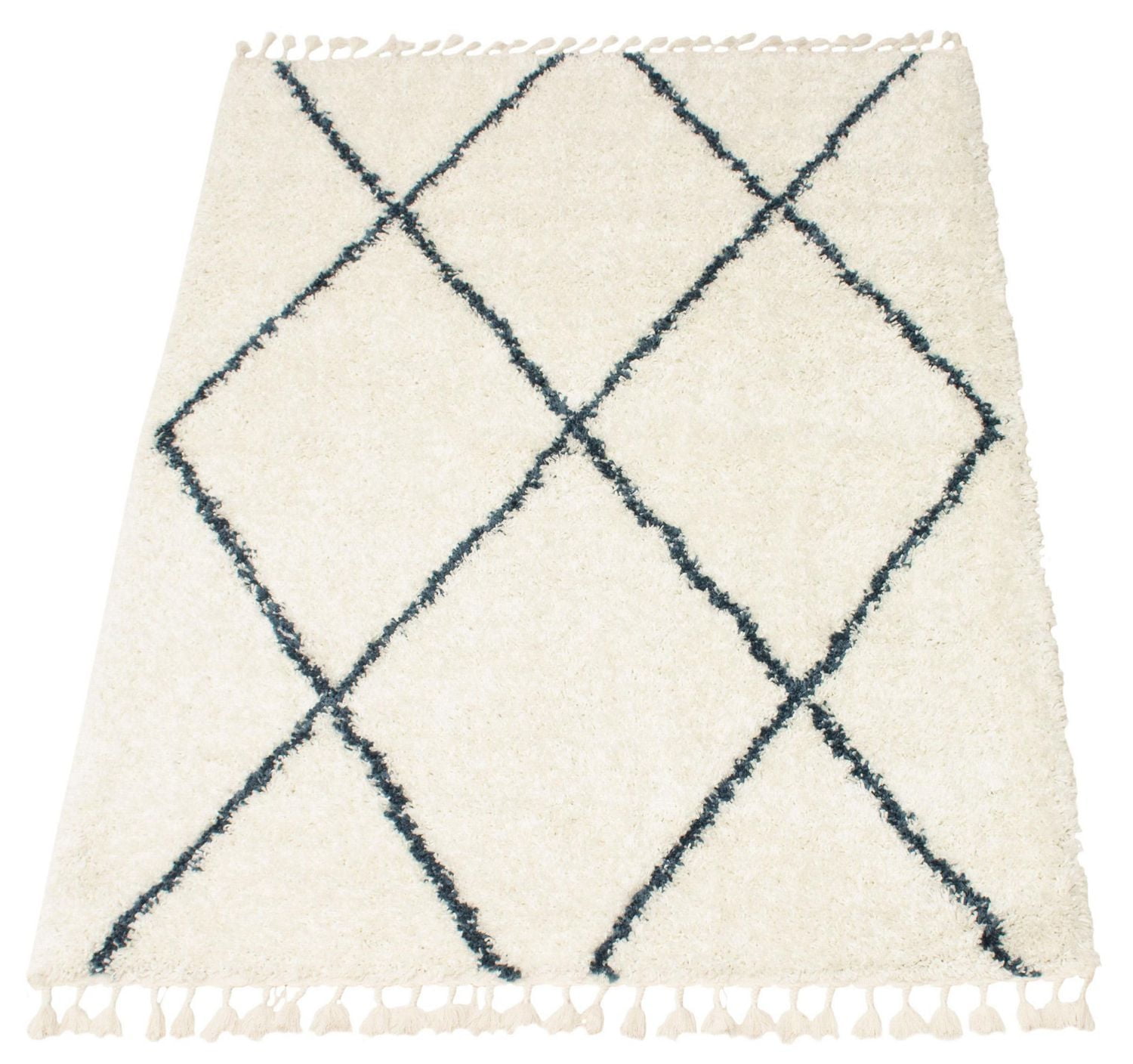 ECARPET Super Soft for Living Room & Bedroom Grammercy Willow Cream Shag