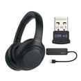 thumbnail image 1 of Auriculares supraaurales inalámbricos Sony WH-1000XM4 con cancelación de ruido (negros) con hub USB, 1 of 9