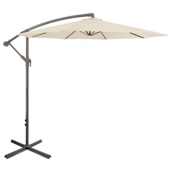 Northlight 10' Outdoor Patio Off-Set Umbrella with Crank and Tilt - Beige