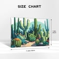 thumbnail image 4 of 8x12 inch Canvas Hanging Picture Cactus Garden Wall Art Home Decor,Classic Yard Garden Decor Accessory,Family Bedroom,Living Room,Kitchen,Garden Wall Art Picture Canvas,Gift For Cactus Lover, 4 of 6