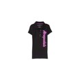 thumbnail image 1 of Aeropostale Womens Sequined Script Polo Shirt, Negro, X-Small Aeropostale Polo, 1 of 1