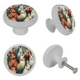 thumbnail image 4 of Rabbit Fluorescent Drawer Pulls with Screws: Round 4-Pack Glow-in-the-Dark Knobs, Ideal for Cabinets, Wardrobes, Dressers - Kitchen Decor Must-Have!, 4 of 6