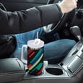 thumbnail image 4 of Yayeee 40oz Stainless Steel Tumbler with Straw and Handle Double-Wall Insulated Travel Water Bottle, Blue Abstract Lines, 4 of 8