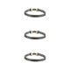 thumbnail image 3 of Brazalete de acero de Titanio Qarigey de color sólido 19cm/21cm para hombre con hebilla ajustable, 3 of 6