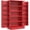 Red, variant on Large Kitchen Sideboard Cabinet, Double Doors, 5-Tier Shelving, 12 Spice Racks, Red, 40.9" H, 143 lbs Capacity
