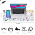 thumbnail image 5 of Premium Flower Mouse Pad - Aesthetic XXL Gaming Mat, Large Desk Mat - Chic Keyboard and Mouse Protector for Office Decor - Ideal for Women and Girls - 31.5x11.8 Inch, 5 of 7