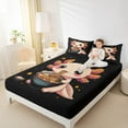 thumbnail image 2 of jejeloiu Kawaii Axolotl Bed Sheets,Ocean Sealife King Sheets,Pink Magic Animal Sheet Set,Microfiber Room Decoration,4pcs, 2 of 7