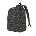 thumbnail image 1 of Easygdp Musical Notes for Durable Canvas Laptop Backpack - Adjustable Shoulder Strap, Large Capacity, Fits 15-17in Laptops, for School, Work, Travel-Small, 1 of 5
