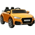 thumbnail image 2 of Aosom 6V Kids Electric Ride On Car, Licensed Audi TT RS with Seat and Remote Control, Horn, Music, MP3 - Yellow, 2 of 9