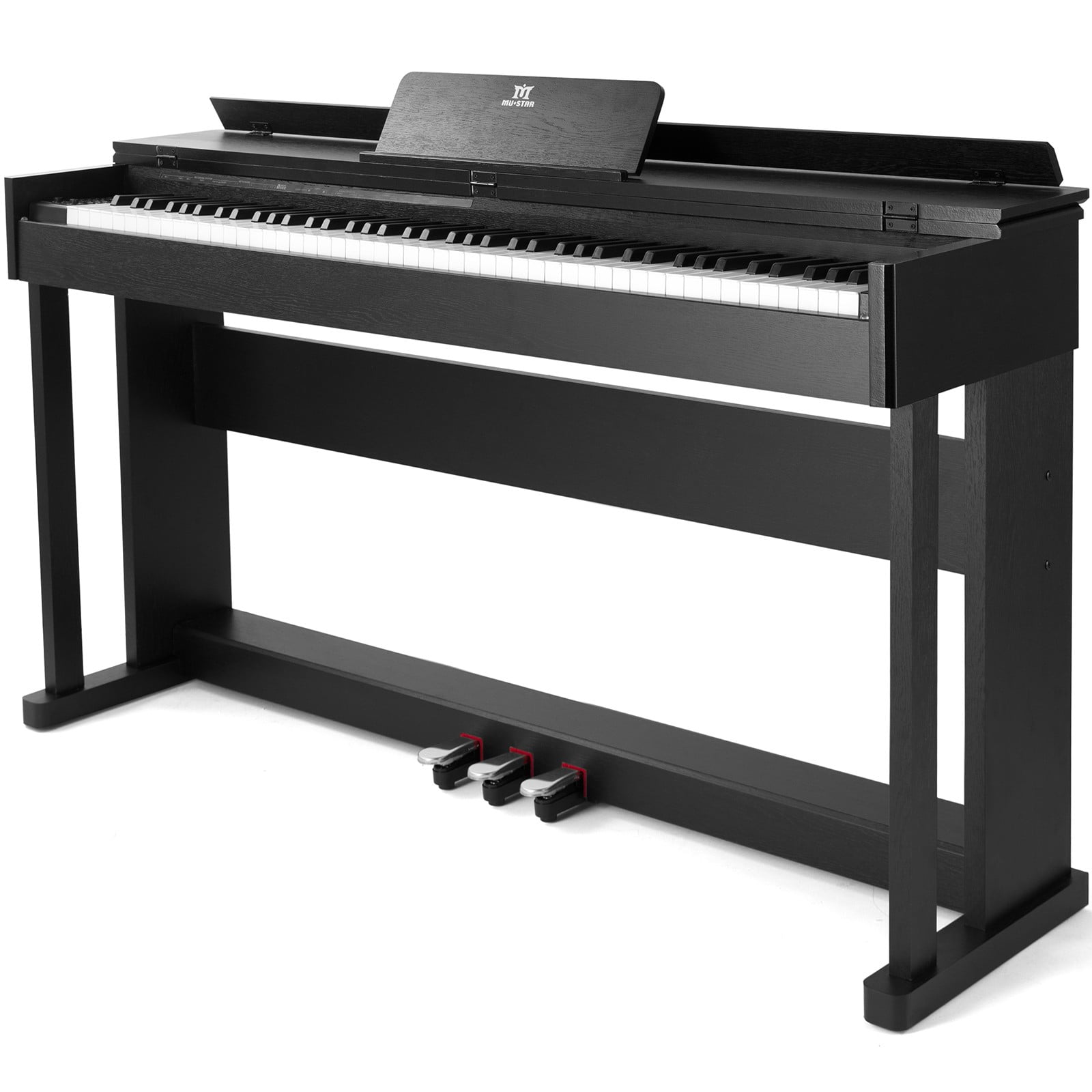 Black 88Keys Full Size Weighted Hammer Action Digital Piano Keyboards DREAM Source with 3-Pedal