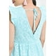 thumbnail image 4 of Vestido bordado con volantes Roman Fashion /Juvenil, 33937 (Azul claro) azul G, 4 of 6