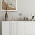 thumbnail image 6 of Llinc Store Sideboard Buffet Cabinet with Storage, Modern Kitchen Buffet Storage Cabinet with Drawer and Doors, Large Coffee Bar with Adjustable Shelves for Kitchen, White, 6 of 9