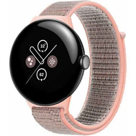 KOMI Nylon Wristbands for Google Pixel Watch 3 45 mm Wristband, Flexible Nylon Woven Fabric Band for Men Women, Breathable Replacement Band for Pixel Watch 3 45mm