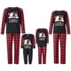 thumbnail image 1 of Conjuntos de pijamas para bebé, conjuntos de pijamas de rejilla para padre, madre, hija e hijo, ropa familiar para niños, 1 of 5