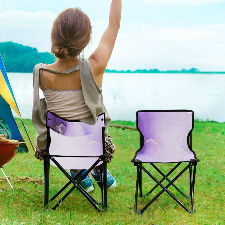 Portable Camping Purple Folding Camping Chair Folding Camping