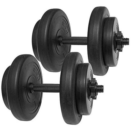 BalanceFrom All-Purpose Weight Set  40 lbs  Black