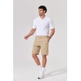 thumbnail image 4 of COOFANDY Men's Casual Shorts Classic-Fit 9" Chino Shorts Cotton Stretch Golf Short with 4 Pockets, 4 of 6