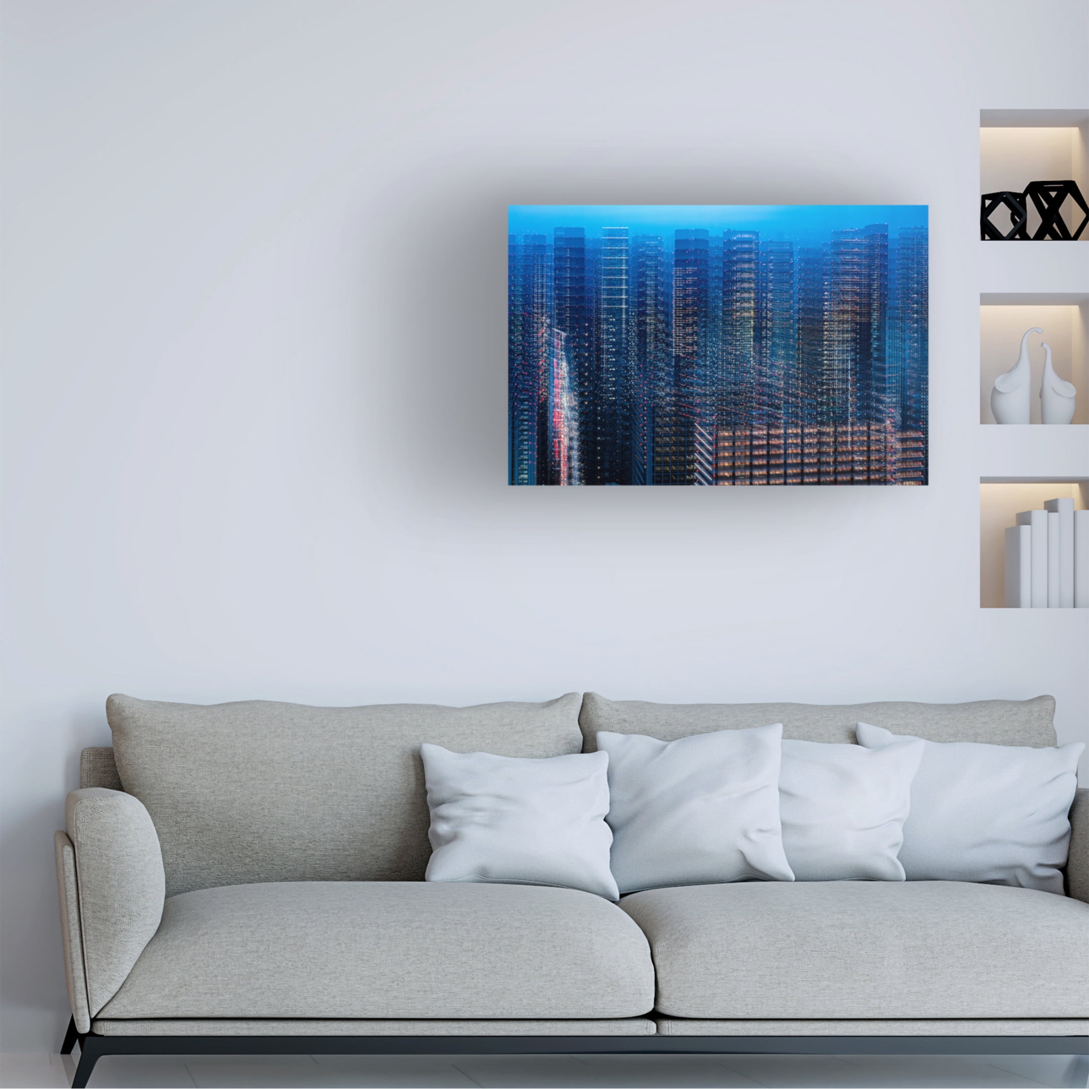 Trademark Fine Art Sasaki Makoto Tokyo Layers Canvas Wall Art