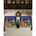 thumbnail image 3 of Garage Door Banner Cover 7 x 16 ft, Merry Christmas Blue Squirrel with Gifts Xmas Tree Christmas Garage Door Decorations Holiday Christmas Backdrop Decor for Winter New Year Xmas Party, 3 of 6