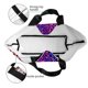 thumbnail image 4 of Balery Leopard Neon Rainbow Gradient Bolsa Tote Estilo Estético con Cremalleras, Bolsa de Hombro, Bolsa de Compras Grande y Plegable, 4 of 8