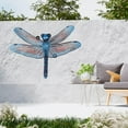 thumbnail image 4 of 2 piezas de decoraciones de libélulas para dormitorio, patio, puerta, valla, porche Azul y rojo, 4 of 9