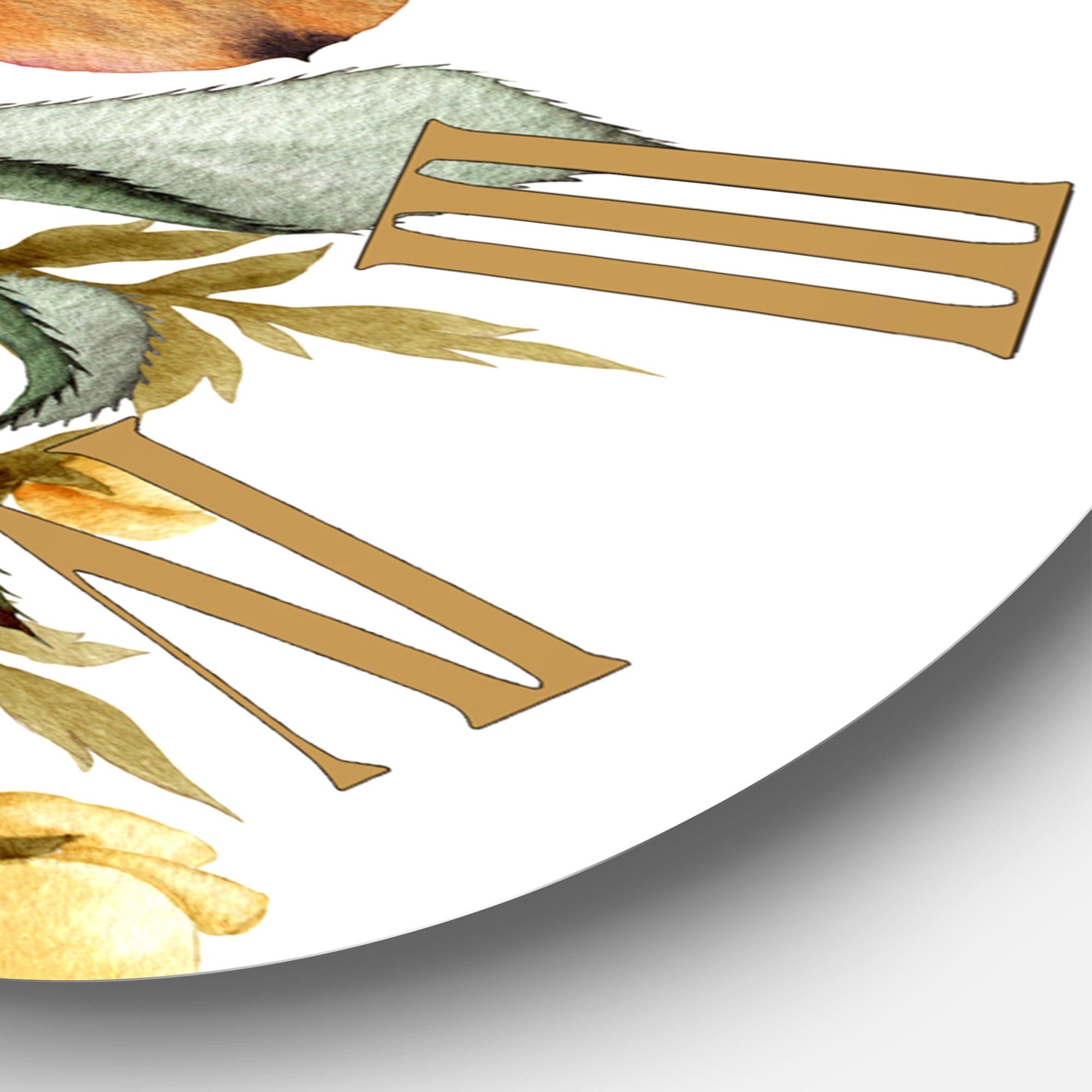 Designart 1 in Quartz Traditional Wall Clock