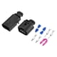 thumbnail image 1 of 1 Juego de conectores de bocina, 2 terminales macho y hembra para Audi A6 2019-2020, color negro, 1 of 1